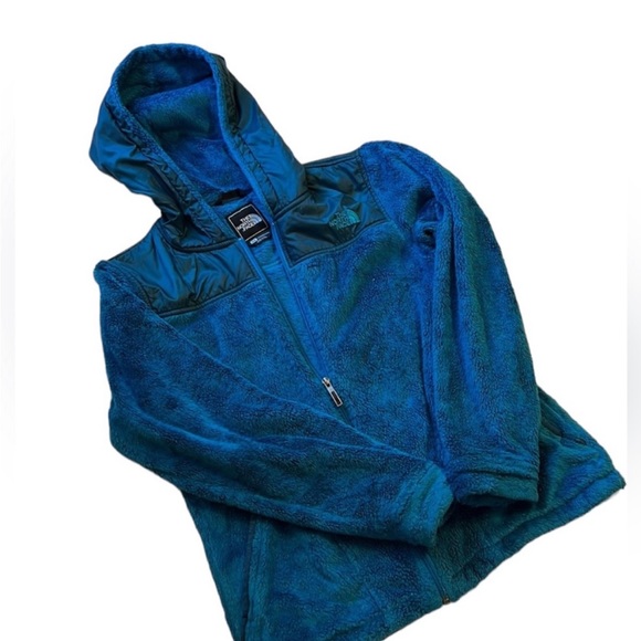 North Face Fuzzy Zip Up Osito Jacket With Hood - Picture 1 of 3